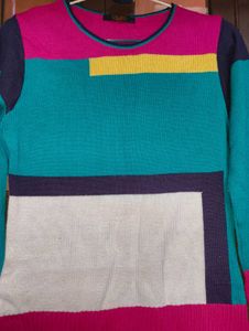 Color Block Knit Sweater