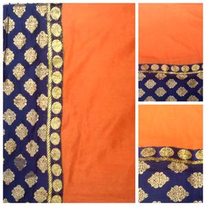 Elegant Orange Saree