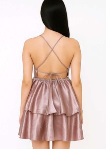 Mauve Skater Mini Dress