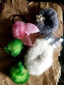 Cute Fluffy Hair Tie Set