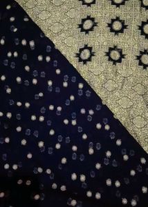 This Is a Very Beautiful Navy Blue Saree🫶🏻