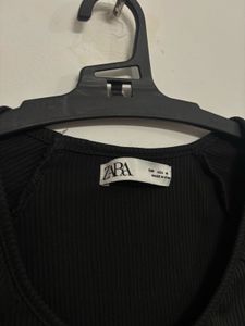 Grey v Shape Crop Top