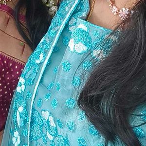 Aqua Embellished Lehenga Choli