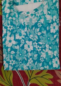 Elegant Floral Print Kurta Set