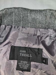 Striped Double-Breasted Blazer bust 34