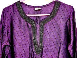 Short Kurti Purple