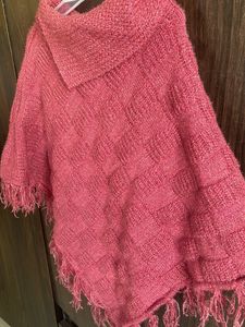 Pounchu Woollen Pink For Girls