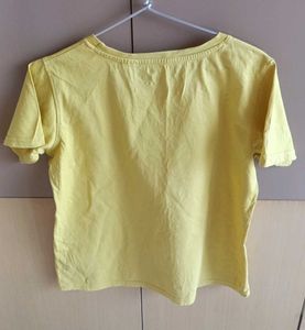 Explore Yellow Graphic Tee For Women