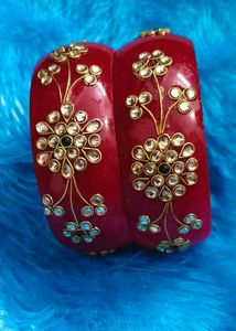 Red &amp; Gold Bangle Set