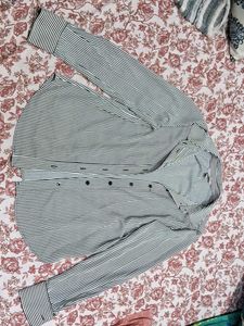 H&M Striped Button-Down Shirt Size EU 36