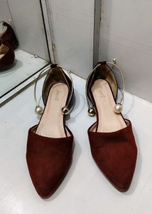 Cute Maroon Ballerinas