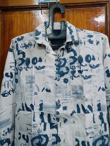 🇳🇿💫🔥 Abstract Print Button-Down Shirt