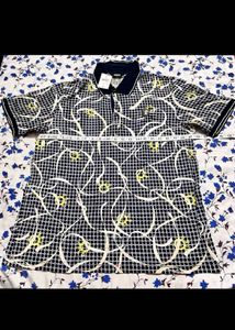 Patterned Polo Shirt