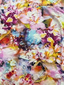 multi color floral top