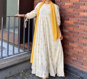 Boho Embroidered Feeding Friendly Maxi Dress