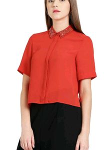 Beautiful red shirt with great design!Zink London