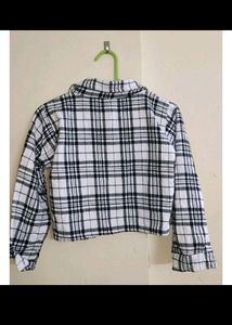Beautiful White And Black Check Shirt