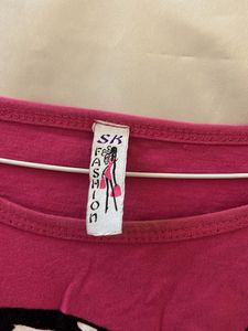 Pink Bow Crop Top