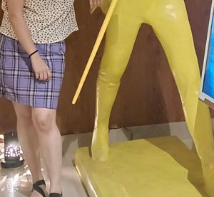 Purple Checkered Mini Skirt