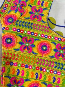 Embroidered Blue Navratri Chaniya Choli