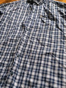 Blue Plaid Casual Shirt