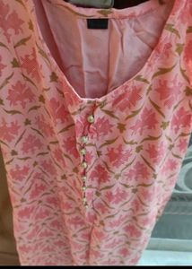Pink Printed Kurta