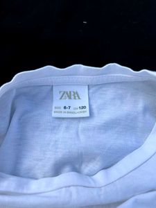 ZARA Sleeveless Kids Cotton Top – Size 6–7 Years