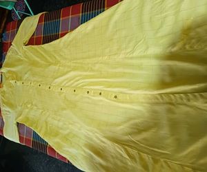 Yellow Avaasa Button Top