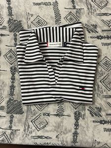 Crop Tshirt Black And White