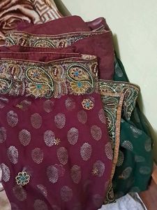 Dual Tone Party Saree with blouse(36)