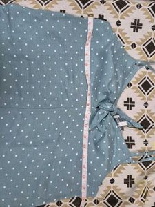 Mint Green Polka Spegitty Top