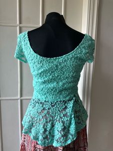 Lace Top with Bow