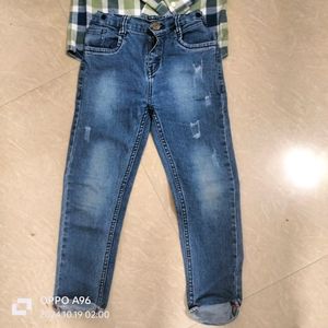 Combo Of Kids Shirt N Jeans