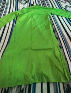 Green Cotton Kurta