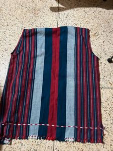 Striped Ethnic Vest