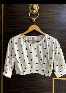 Polka Dot Crop Top