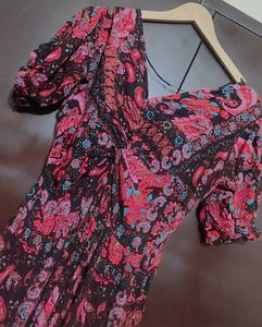 Multi Floral Printed Dress For 36 Bust