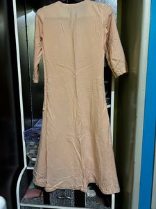 Avaasa Peach Colour Anarkali Kurta Size XS