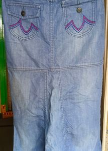 Blue Denim Skirt