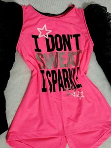 Pink Sparkle Girls' Top ❣️
