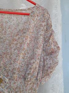 Sweet Korean Floral Dress