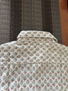 Kids Floral Print Short Sleeve Shirt