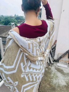 Striped Scarf with Hood