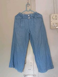 Denim Culottes - Wide Leg