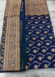 Banarsi Saree With Work Brocade Blouse