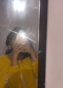 Anarkali Yellow Suit