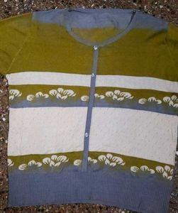 Striped Floral Cardigan