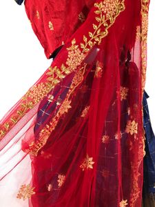 Navy Blue&amp;Red Ethnic Set(Girl’s)