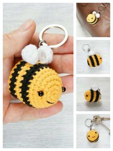 Crochet 4 keychains