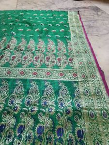 Banarsi Gajval Saree With Blouse Piece